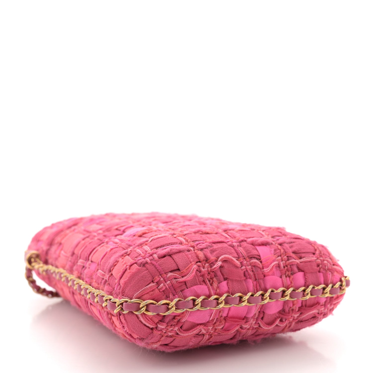 Chanel Tweed Chain Around Phone Holder Pink 4 of 11