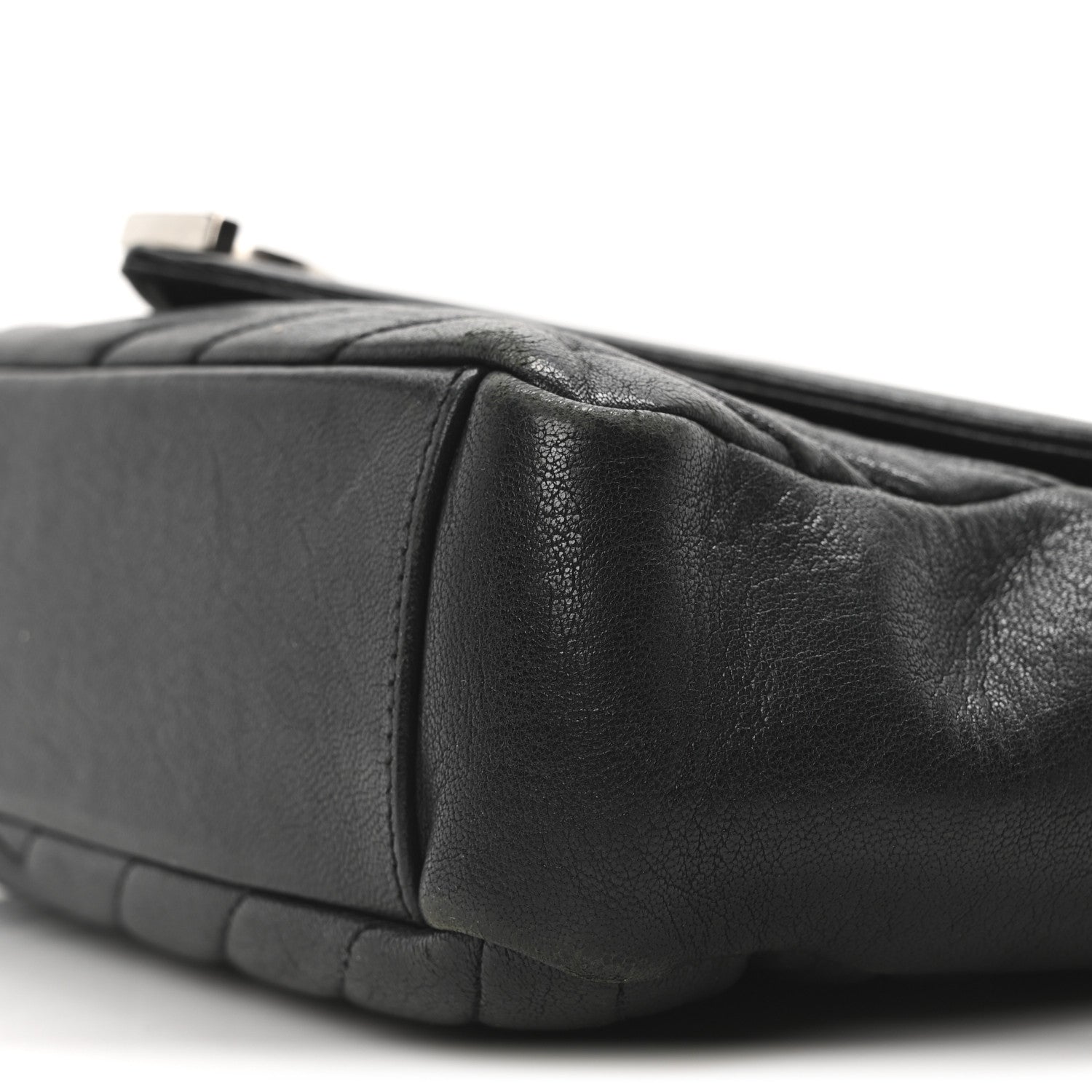 Saint Laurent Sheepskin Matelasse Medium Monogram College Punk Chain Satchel Black 10 of 10