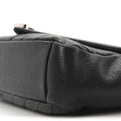 Saint Laurent Sheepskin Matelasse Medium Monogram College Punk Chain Satchel Black 10 of 10