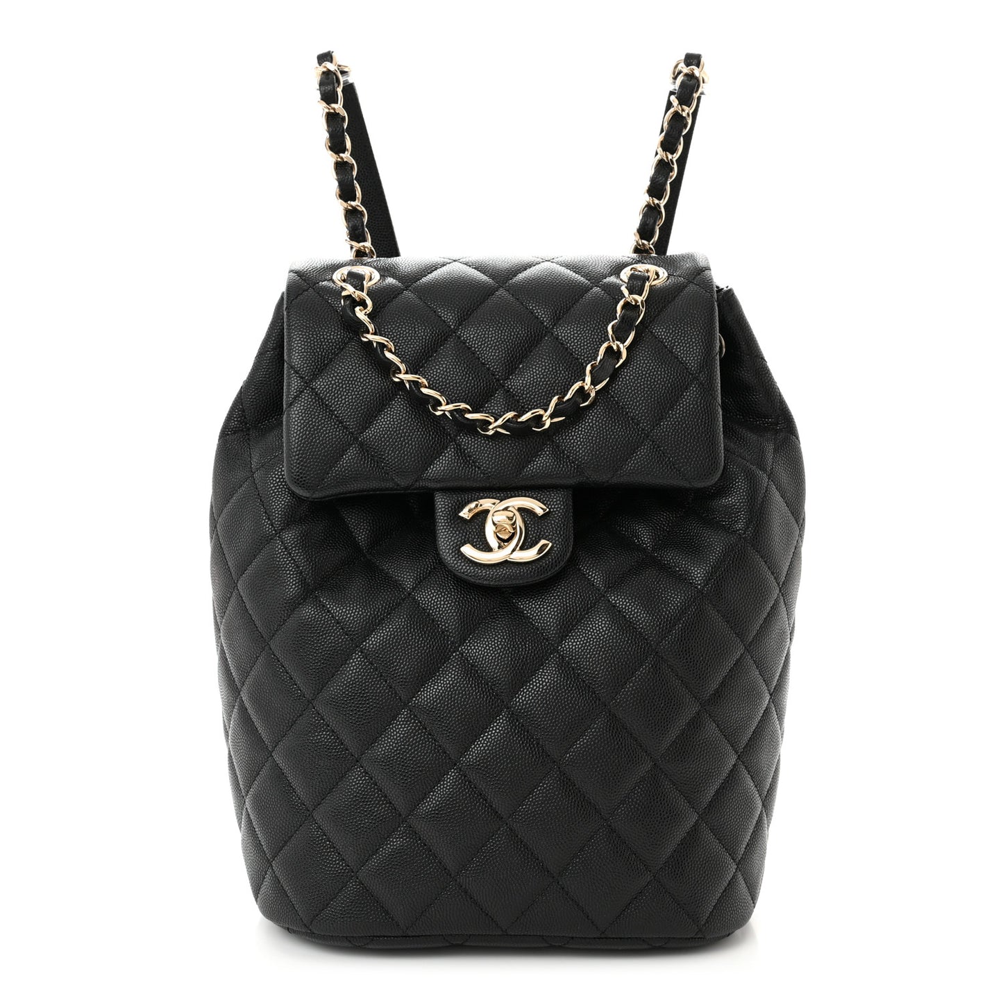 Caviar Quilted Urban Spirit Backpack Black