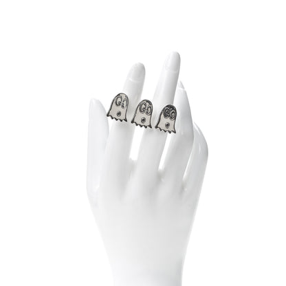 Gucci Sterling Silver GucciGhost Double Finger Ring 52 6 2 of 7