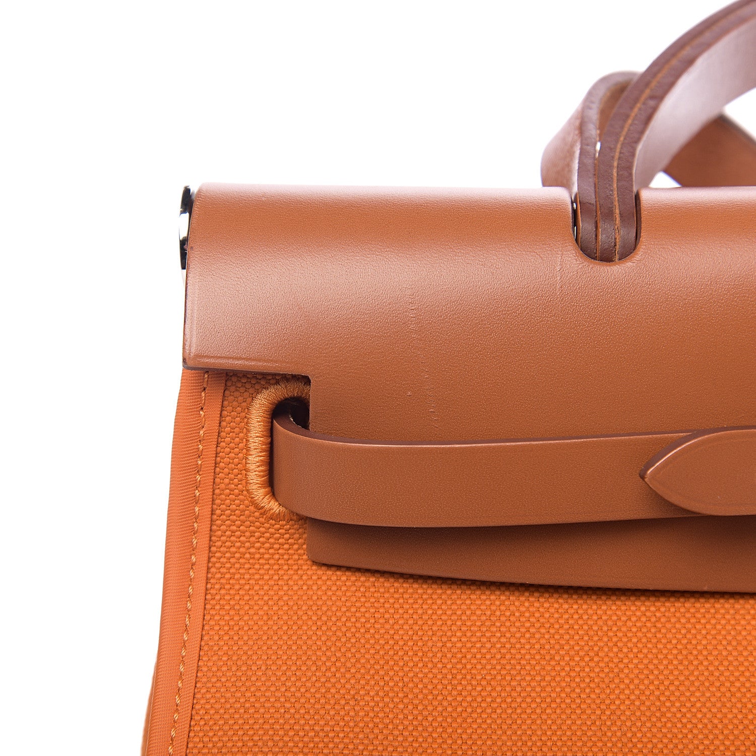 Hermes Vache Hunter Toile Herbag Zip 31 PM Orange 11 of 12
