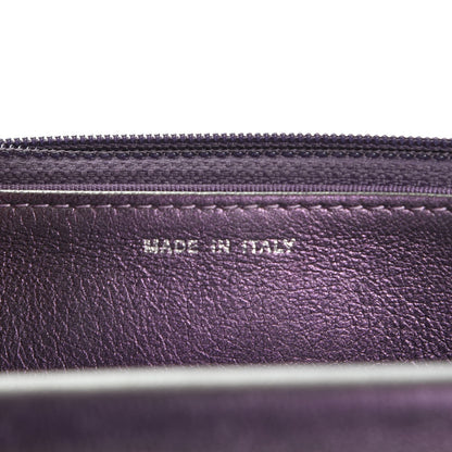 Chanel Iridescent Lambskin Quilted Wallet On Chain WOC Purple 7 of 8
