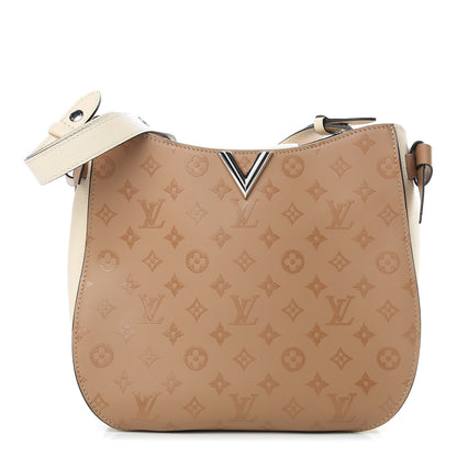 Louis Vuitton Cuir Plume Cuir Ecume Very Hobo Sesame Creme 1 of 11