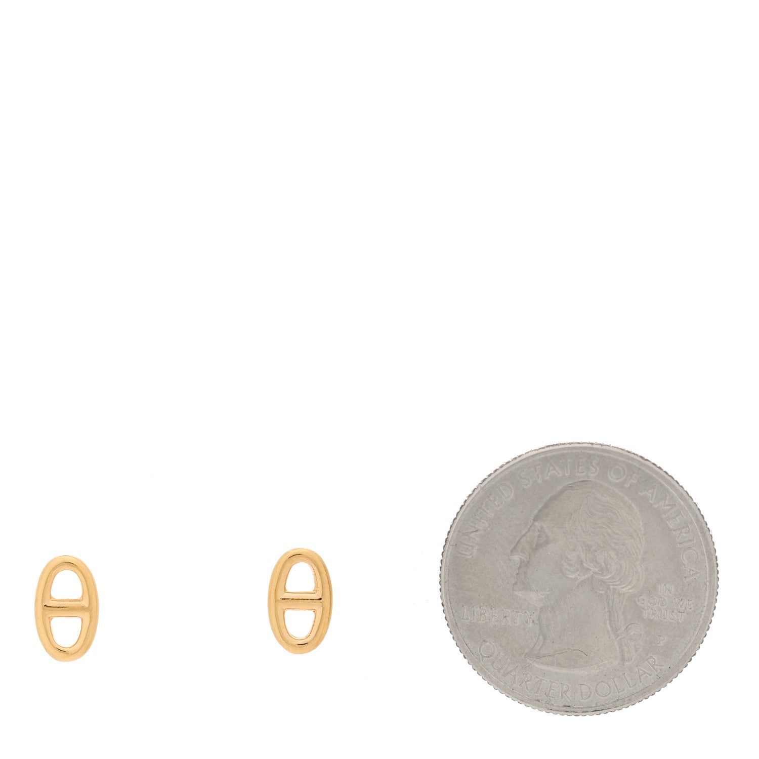 Hermes 18K Rose Gold TPM Farandole Stud Earrings 2 of 5