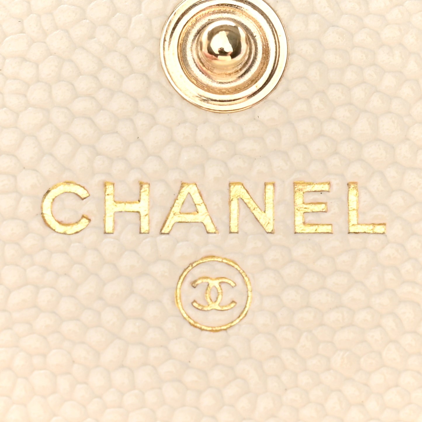 Caviar Chevron Quilted Boy Compact Wallet White