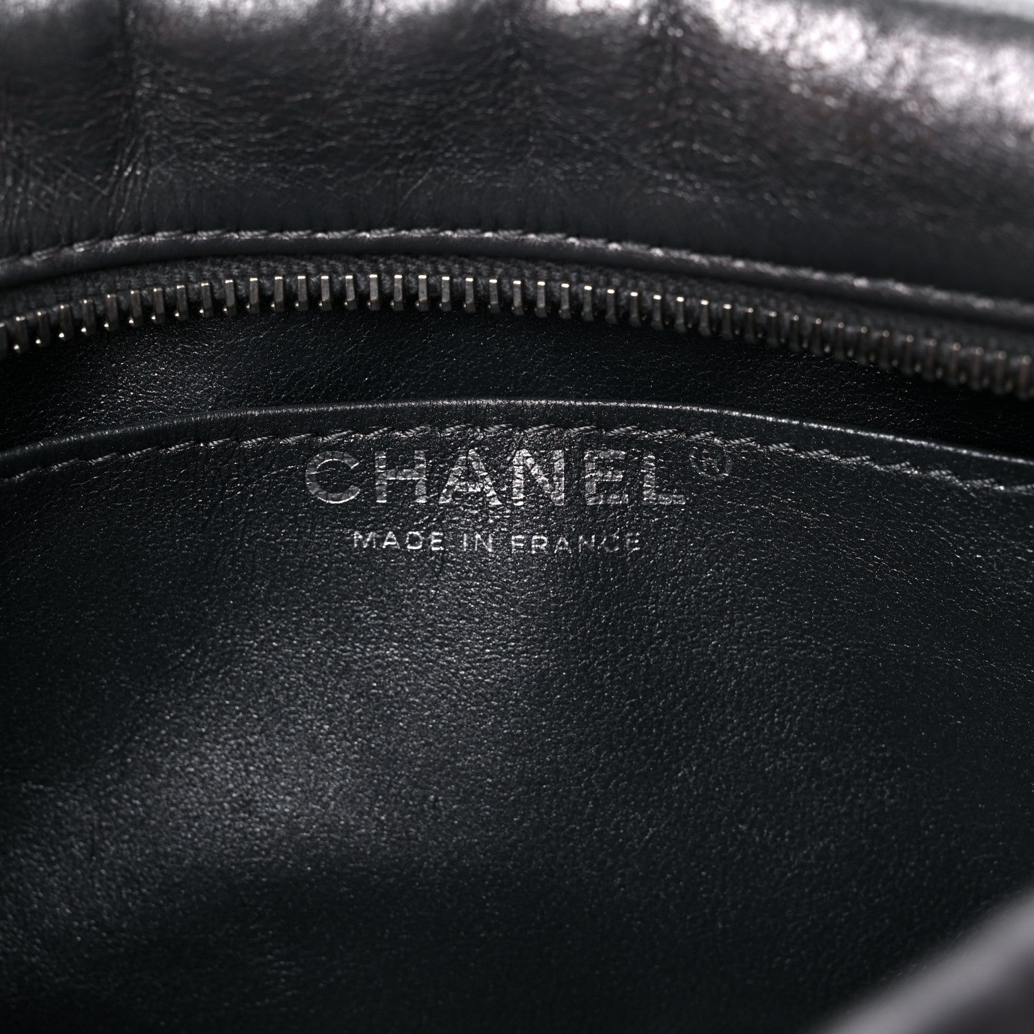 Chanel Metallic Aged Calfskin Quilted Small Reissue Camera Case Dark Silver 6 of 11