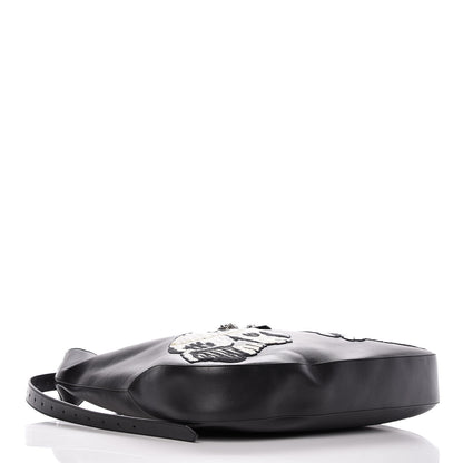 Gucci Calfskin Dog Embroidered Extra Large Dionysus Hobo Black 4 of 11