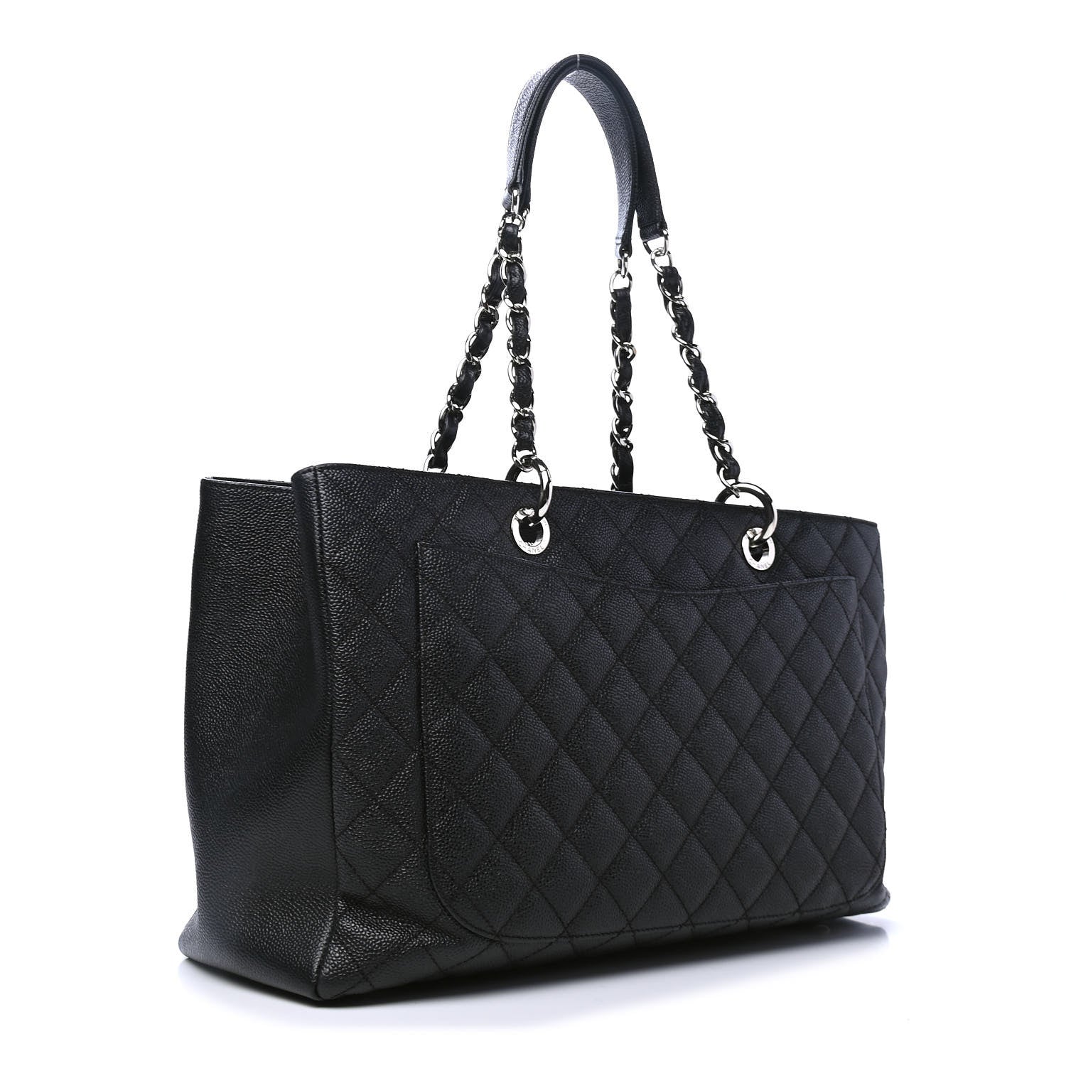 Chanel Caviar Quilted XL Grand Shopping Tote GST Black 2 of 4
