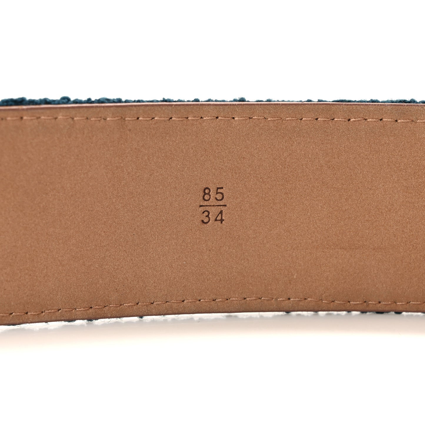 Tweed CC Wide Belt 85 34 Blue