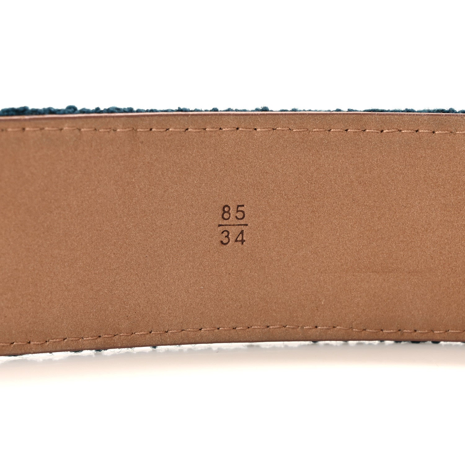 Chanel Tweed CC Wide Belt 85 34 Blue 4 of 7