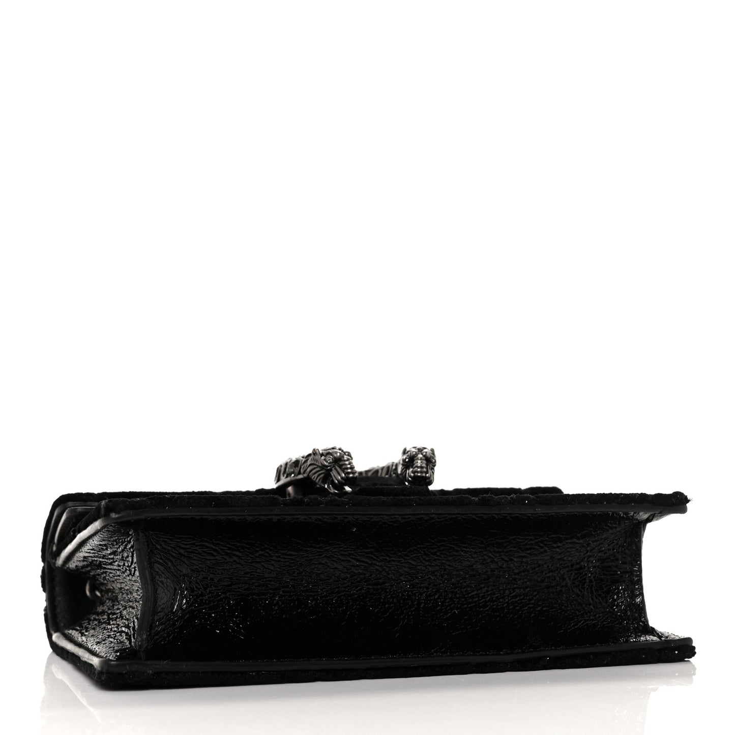 Velvet GG Monogram Super Mini Dionysus Shoulder Bag Black