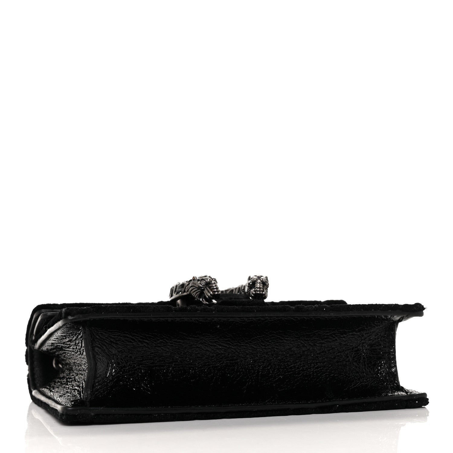 Gucci Velvet GG Monogram Super Mini Dionysus Shoulder Bag Black 3 of 7