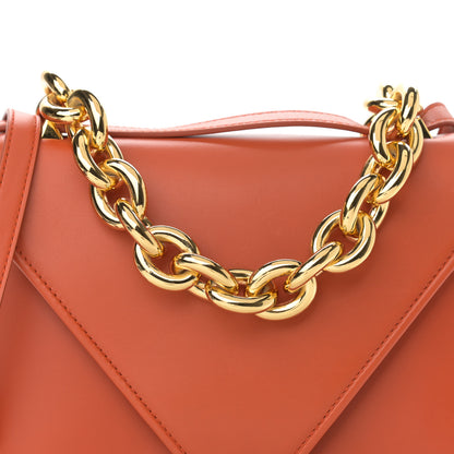 Bottega Veneta Calfskin Mount Envelope Bag Maple 8 of 10