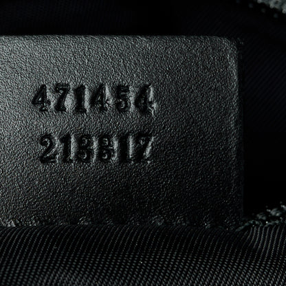 Gucci GG Supreme Monogram Web Messenger Bag Black 7 of 11