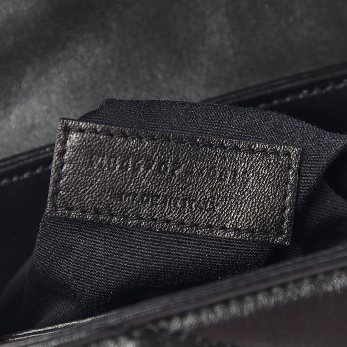 Calfskin Y Quilted Monogram Toy Loulou Crossbody Bag Black