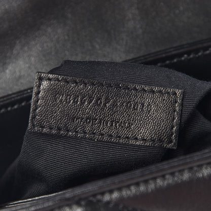 Saint Laurent Calfskin Y Quilted Monogram Toy Loulou Crossbody Bag Black 10 of 12
