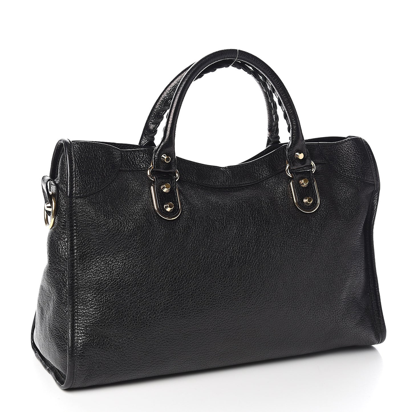 Chevre Gold Metallic Edge Hardware City Black