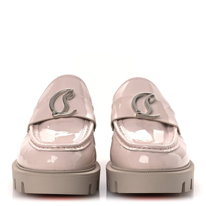 Christian Louboutin Patent Womens CL Moc Lug Flat Loafers 36 Leche 3 of 11