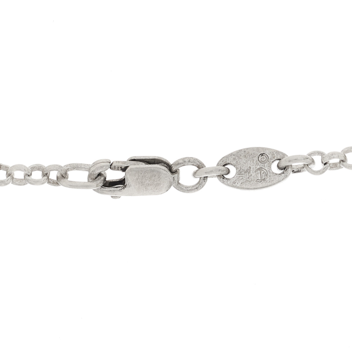 Sterling Silver Roll Chain Necklace 24"