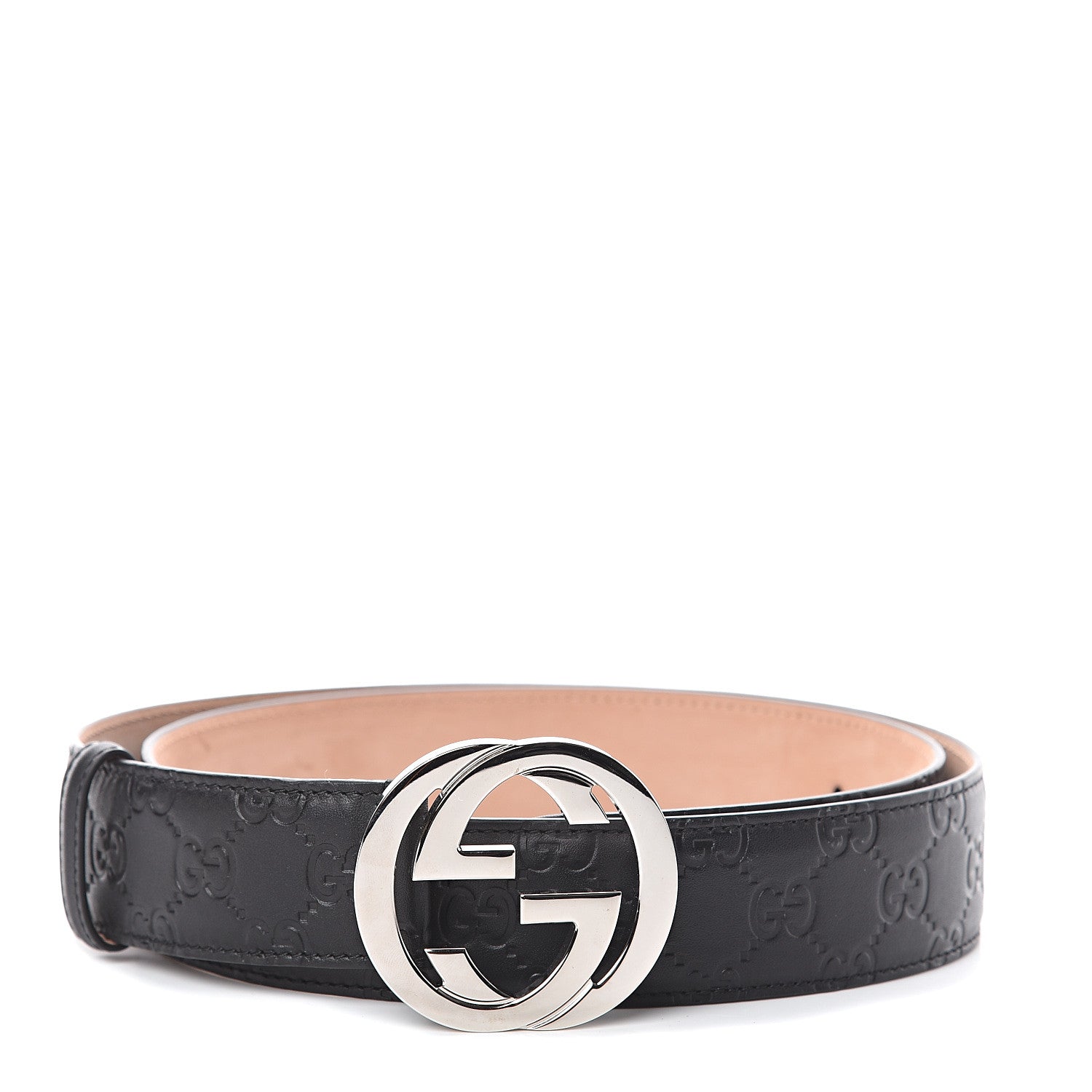 Gucci Guccissima Signature Interlocking G 40mm Belt 100 40 Black 1 of 5