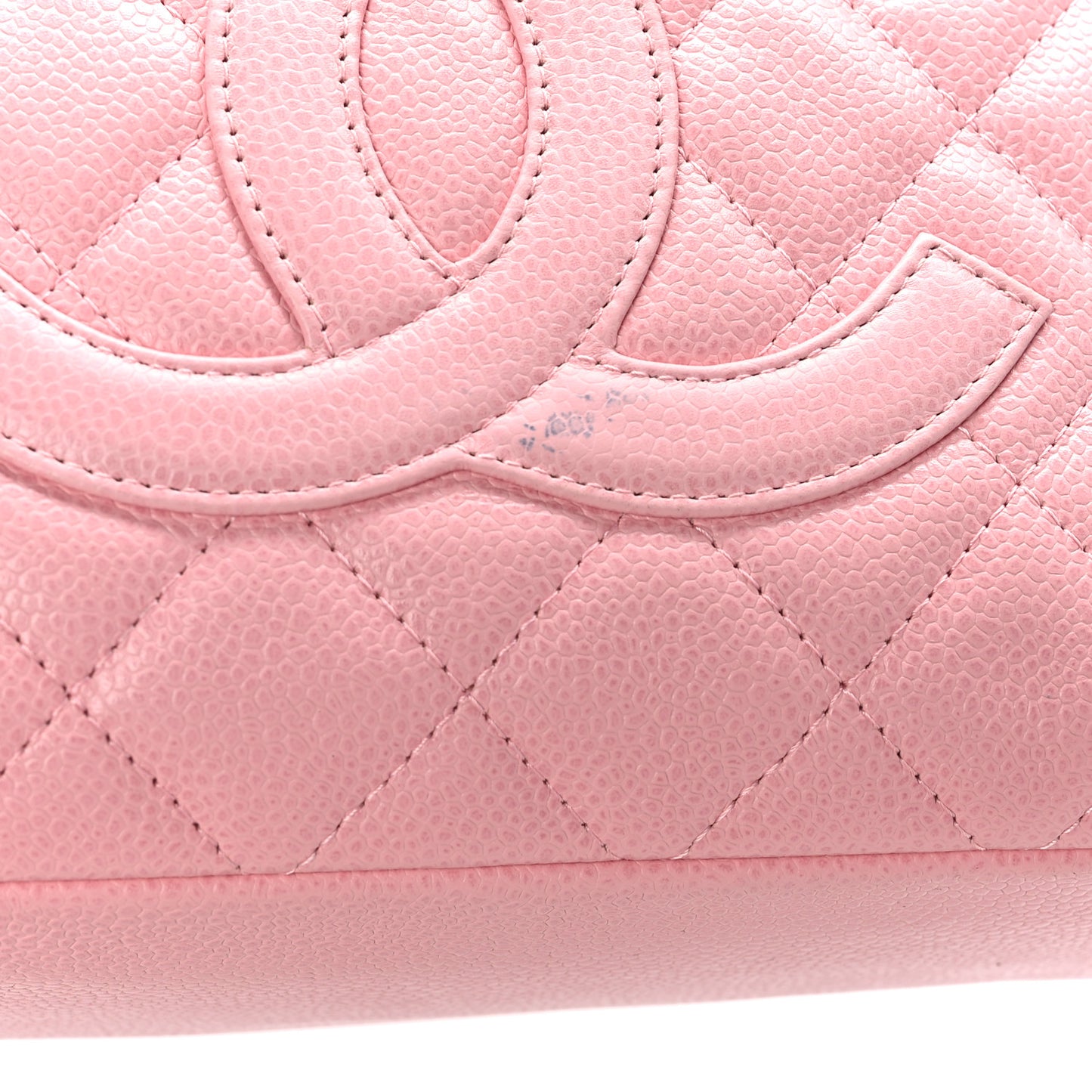 Caviar Quilted Petit Shopping Tote PST Pink
