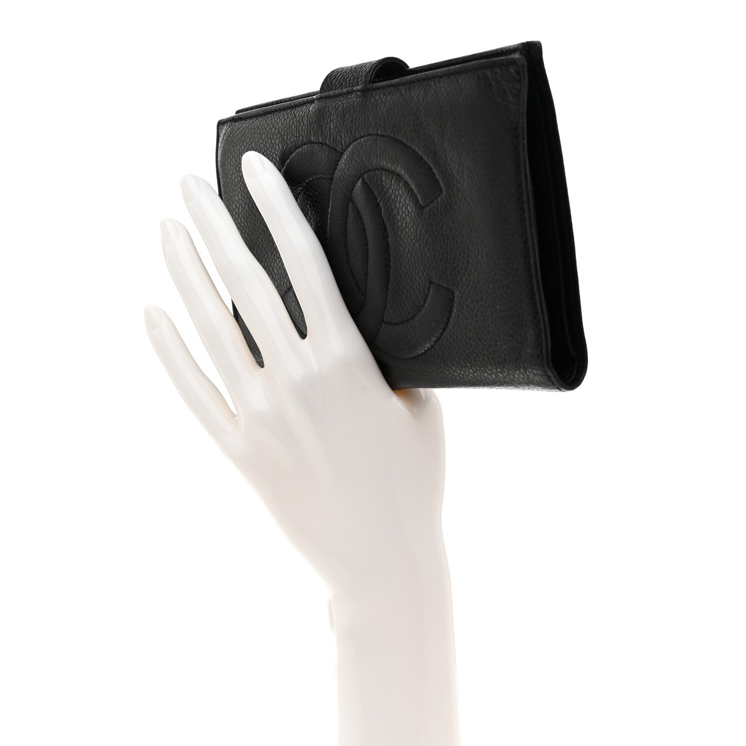 Chanel Caviar Timeless CC French Wallet Black 2 of 7