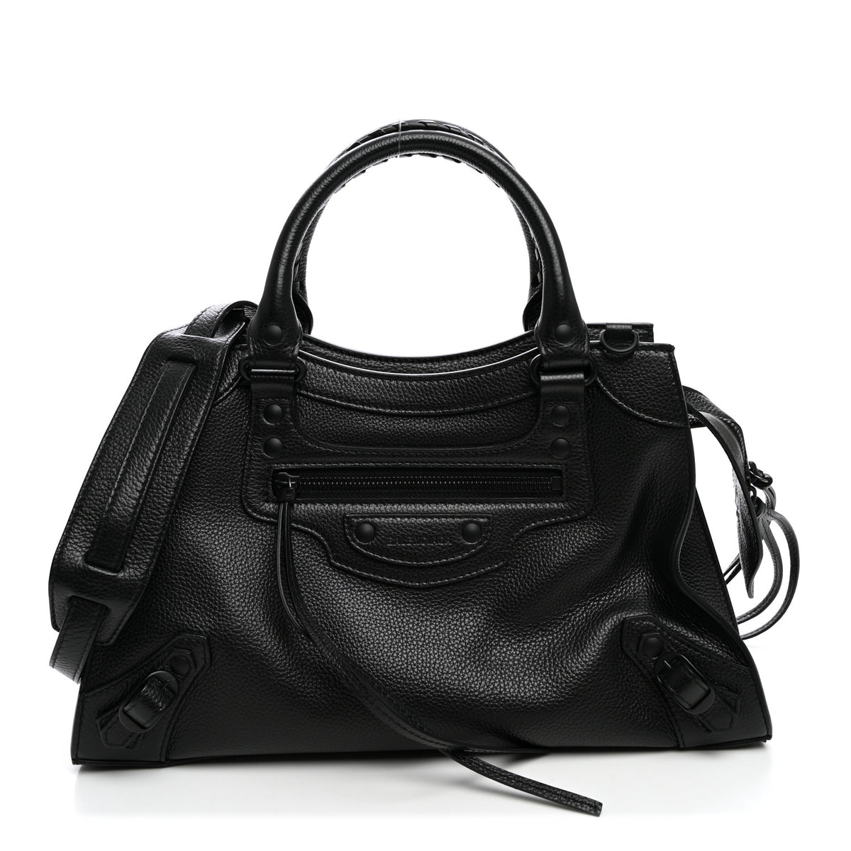 Grained Calfskin Neo Classic Black Hardware S City Black