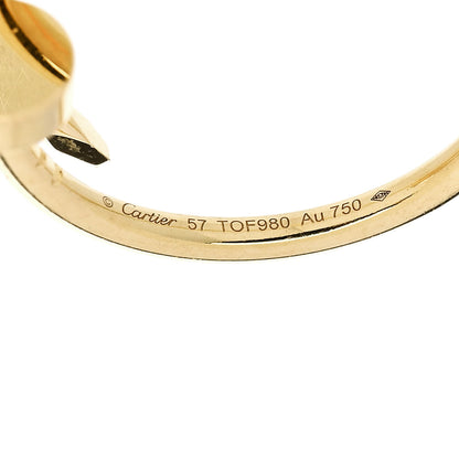 Cartier 18K Yellow Gold Small Juste Un Clou Ring 57 8 4 of 5