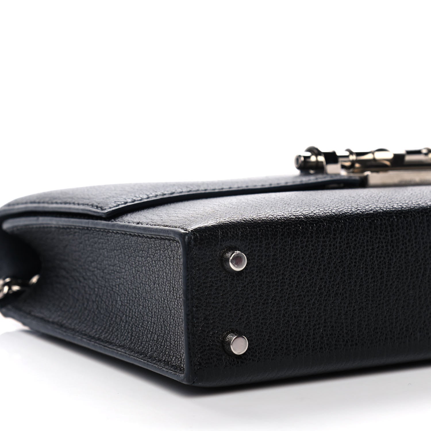 Hermes Chevre Mysore Mini Verrou Chaine Bag Black 7 of 20