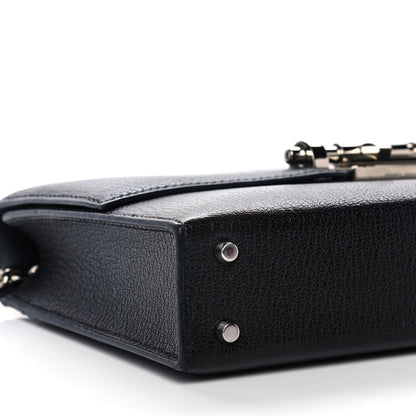 Hermes Chevre Mysore Mini Verrou Chaine Bag Black 7 of 20