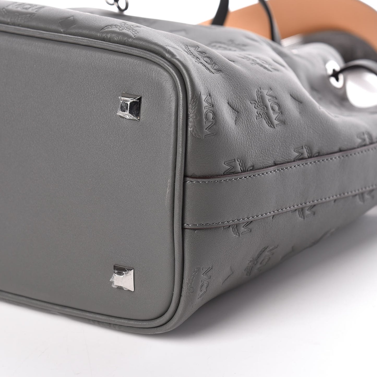 Calfskin Ottomar Monogram Small Essential Bucket Charcoal