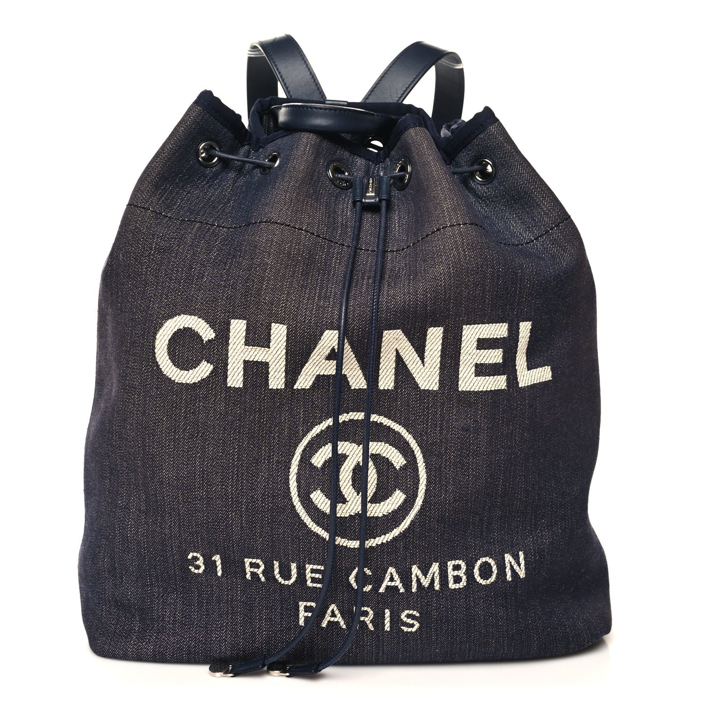 Canvas Large Deauville Backpack Denim Blue