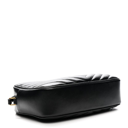 Saint Laurent Calfskin Matelasse Monogram Lou Camera Bag Black 4 of 10