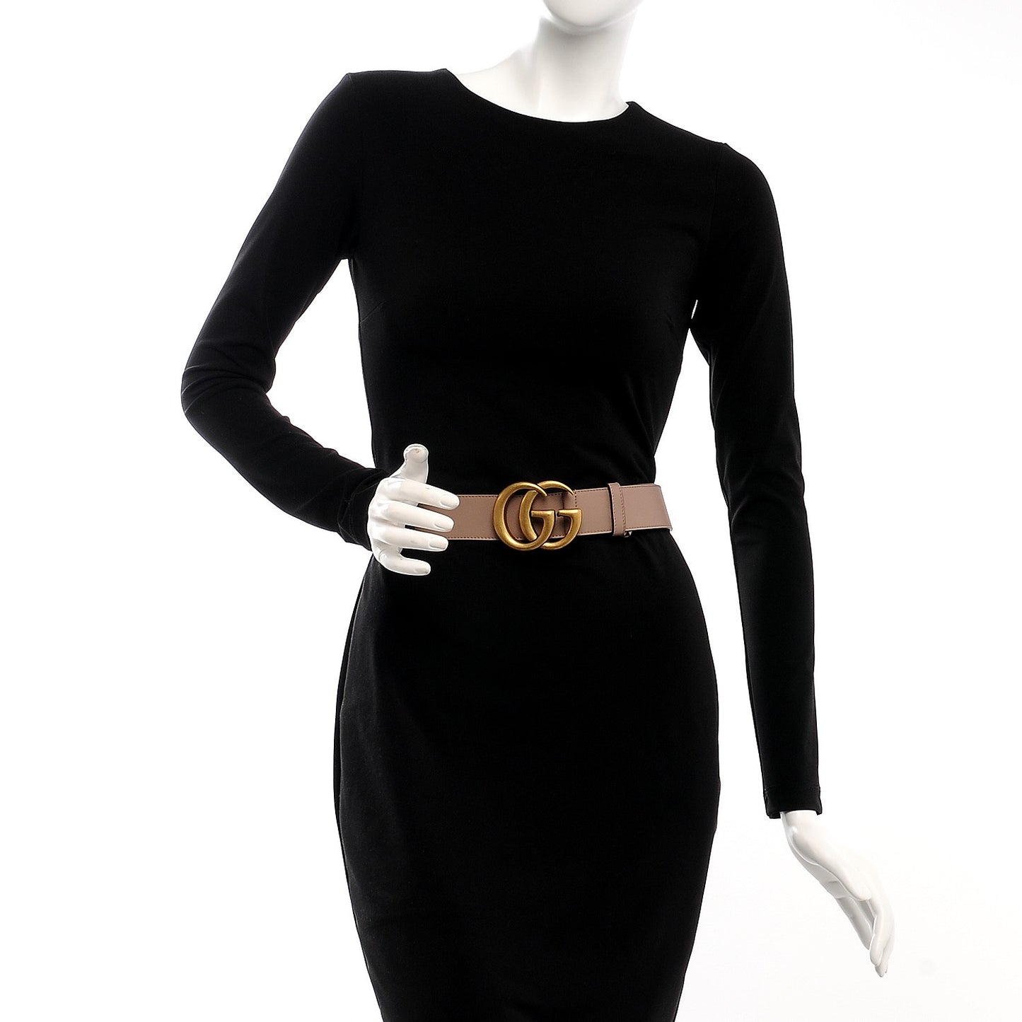 Calfskin Double G 40mm Belt 95 38 Porcelain Rose