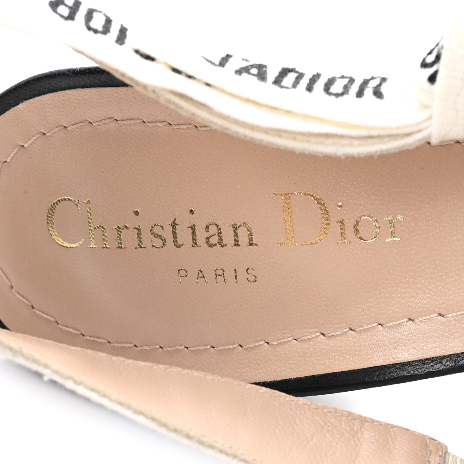 Christian Dior Technical Canvas Ribbon J Adior Slingback 65mm Pumps 39 Black 8 of 9