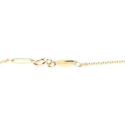 Tiffany 18K Yellow Gold 6.5mm Elsa Peretti Bean Pendant Necklace 5 of 7