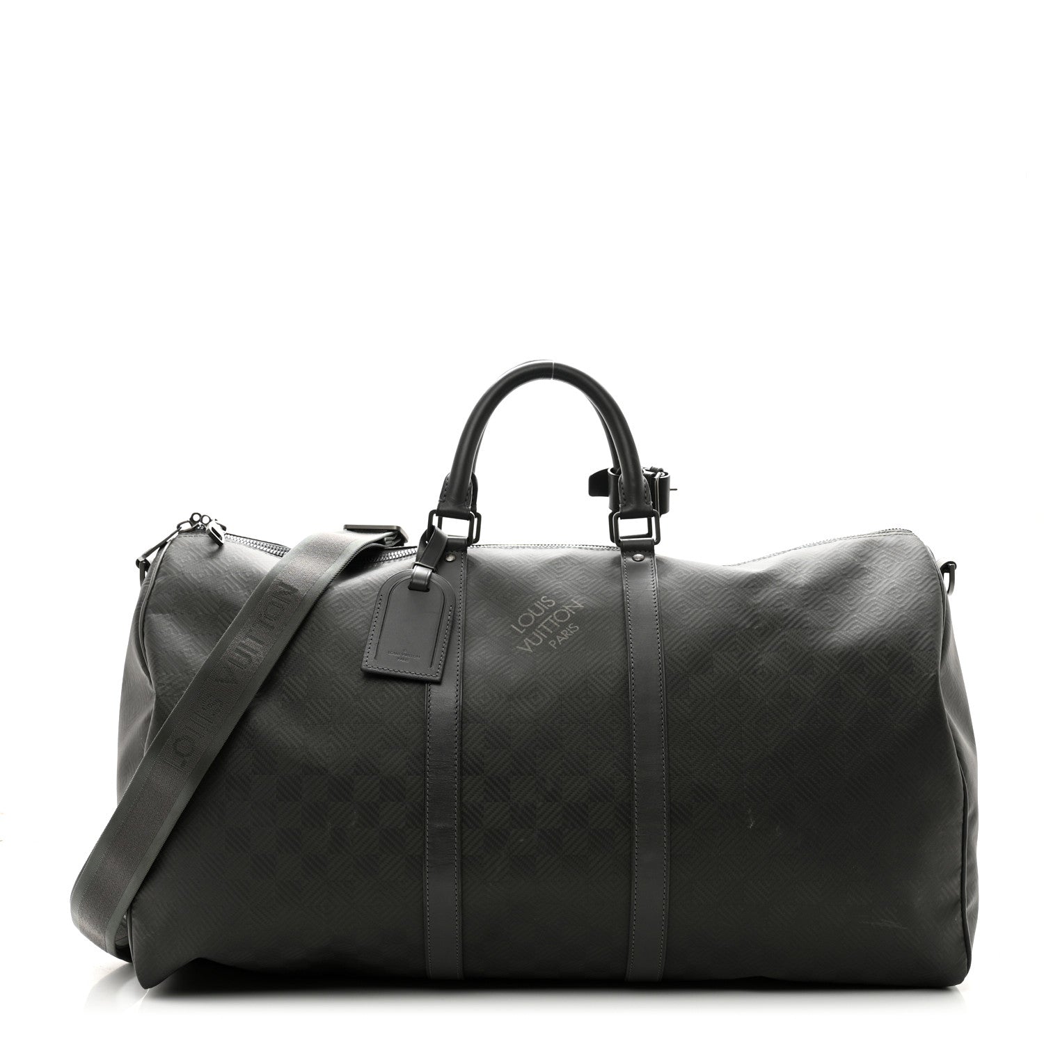 Louis Vuitton Damier Carbone Keepall Bandouliere 55 1 of 14