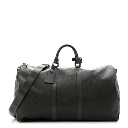 Louis Vuitton Damier Carbone Keepall Bandouliere 55 1 of 14