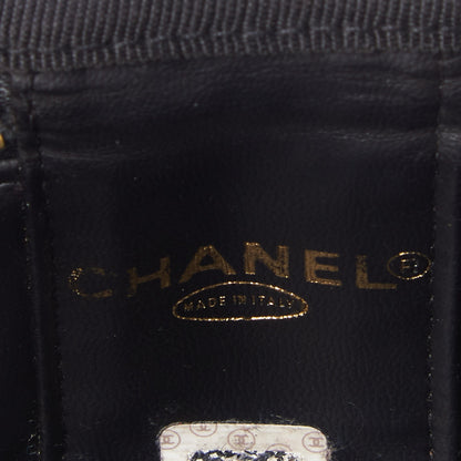 Chanel Caviar CC Vanity Cosmetic Case Black 7 of 9