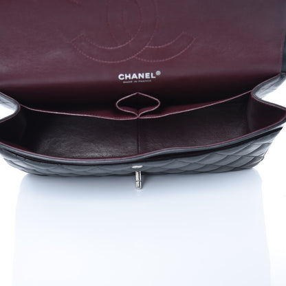Chanel Lambskin Quilted Jumbo Double Flap Black 6 of 15