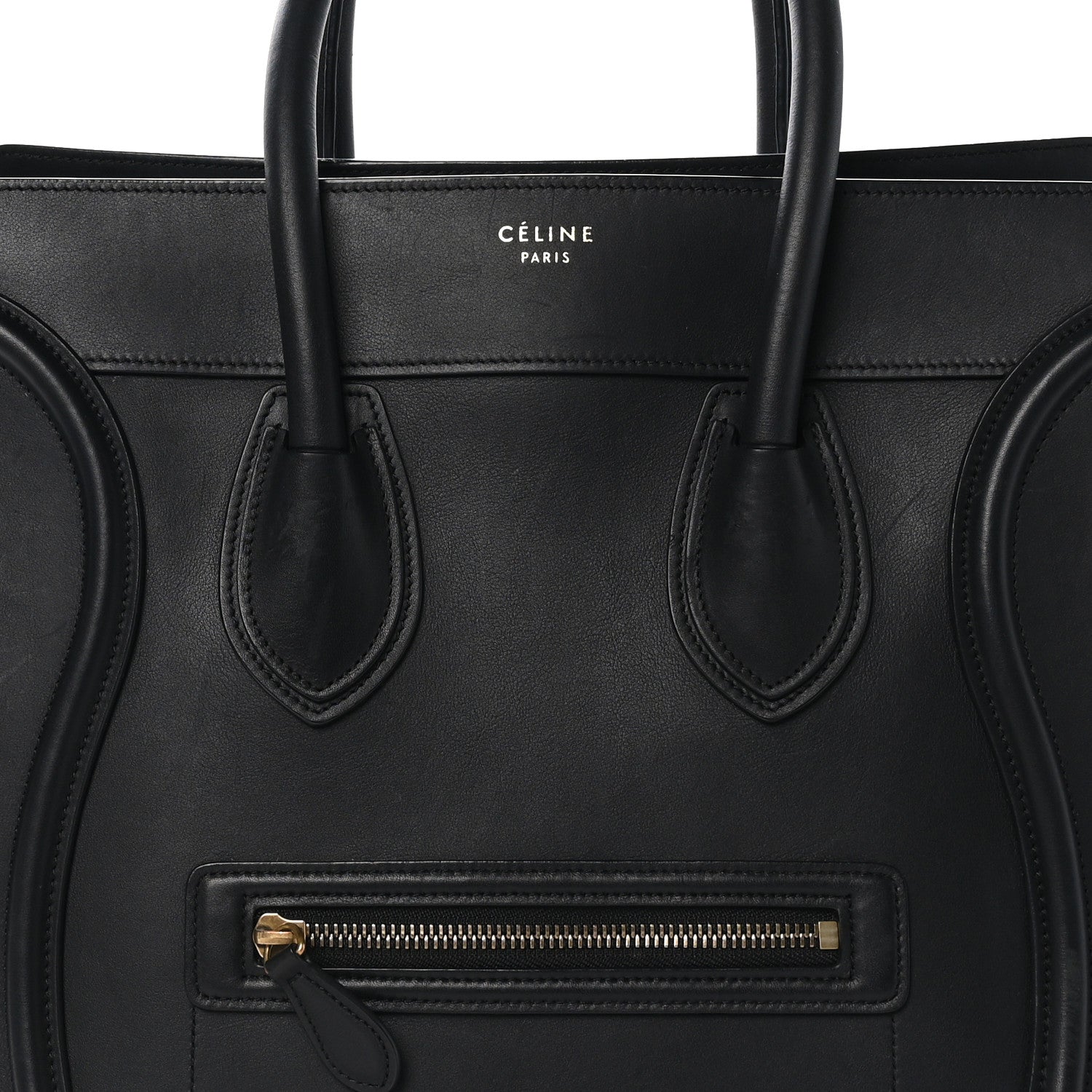 Celine Smooth Calfskin Mini Luggage Black 7 of 9