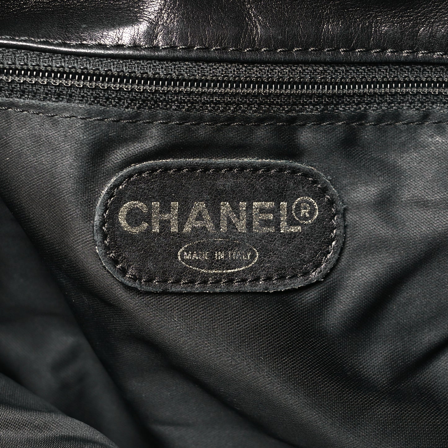 Lambskin CC Tassel Shoulder Flap Bag Black