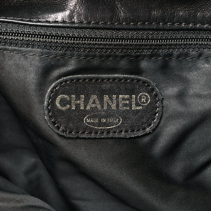 Chanel Lambskin CC Tassel Shoulder Flap Bag Black 6 of 12