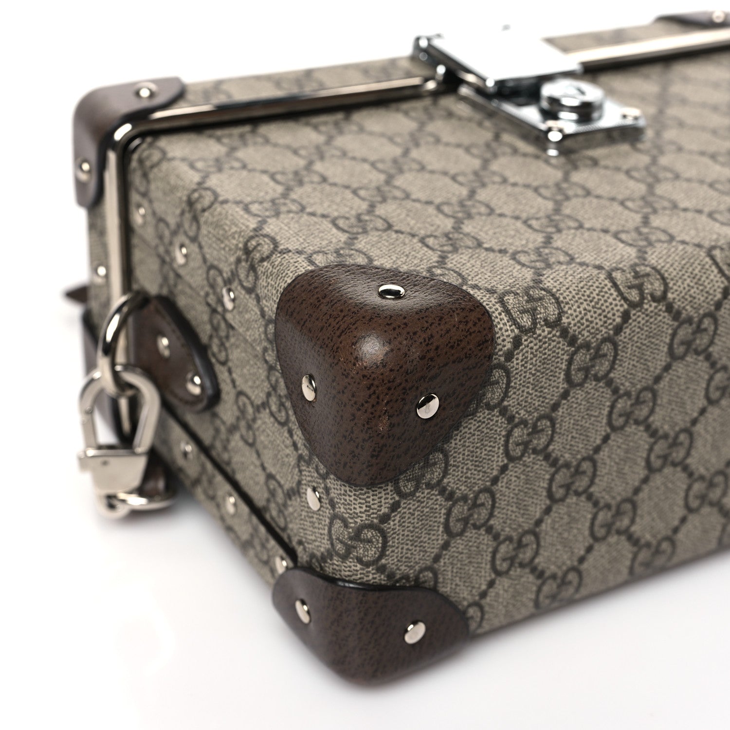 Gucci GG Supreme Monogram Globe-Trotter Beauty Case Brown 8 of 9
