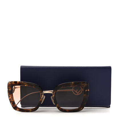 Fendi Acetate Metal F is Fendi FF Square Cat Eye Sunglasses FF 0408/S Havana 7 of 7