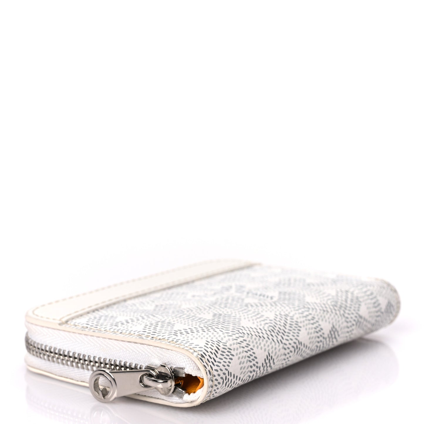 Goyardine Compact Wallet White
