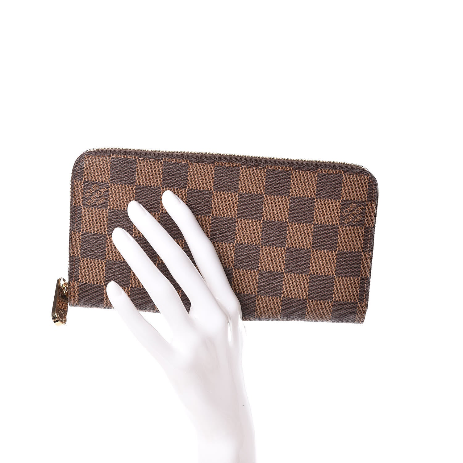 Louis Vuitton Damier Ebene Zippy Wallet 2 of 8