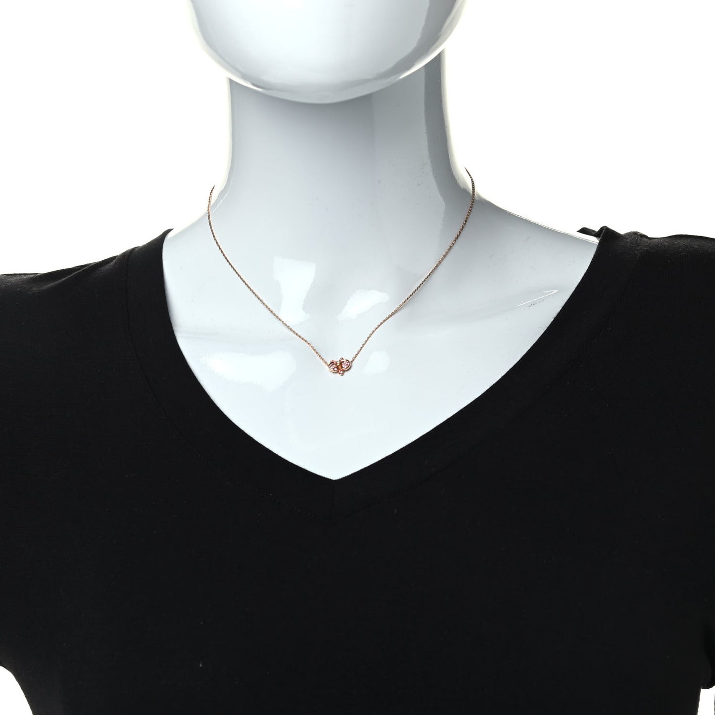 18K Pink Gold Pink Sapphire Diamond Caresse D'Orchidees Par Cartier Necklace