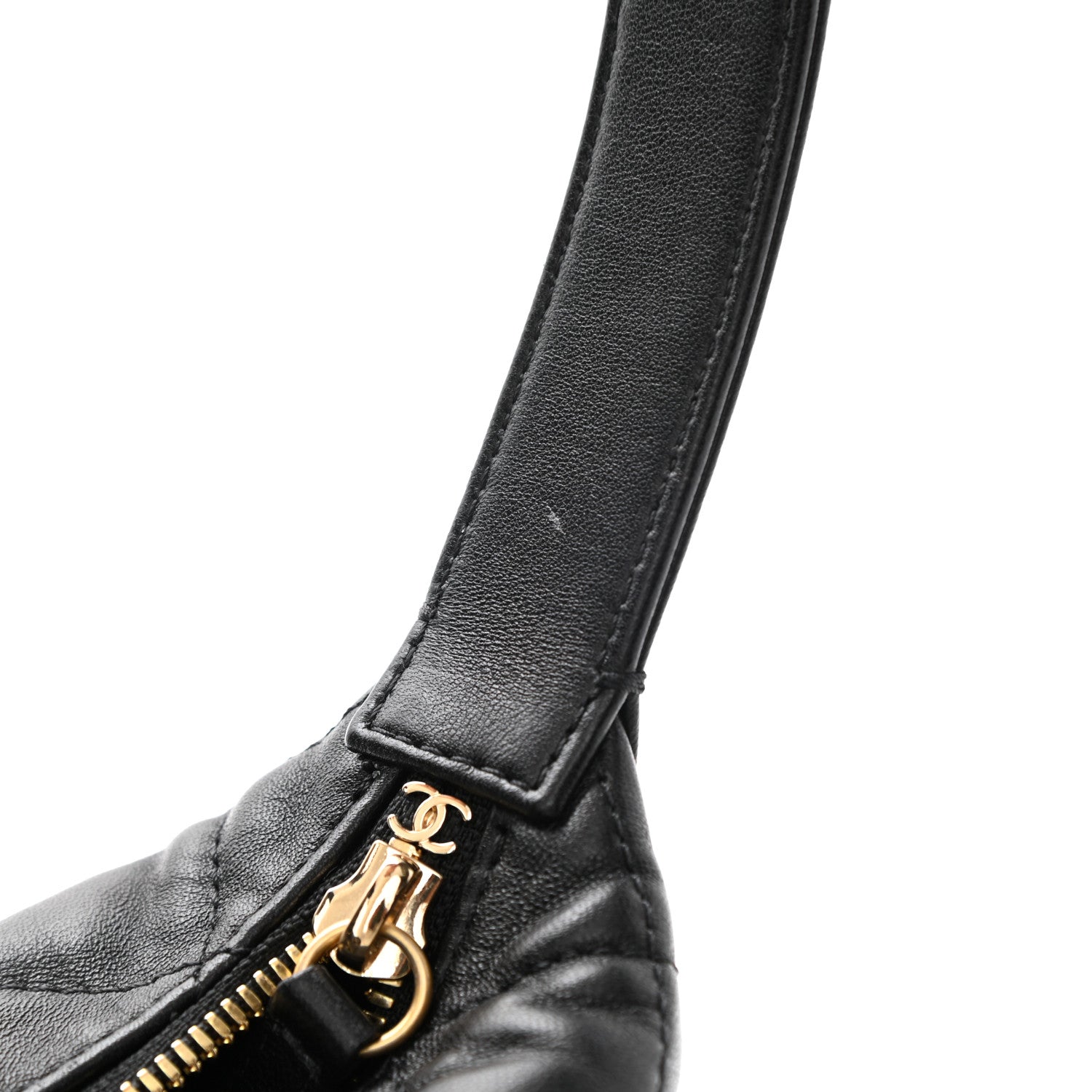 Chanel Lambskin Quilted Small Perfect Meeting Hobo Black 11 of 11